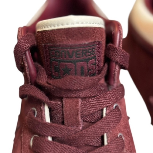 Converse Fastbreak Pro Burgundy Suede Sneakers Men’s Size 11 Mid Top Lace Up - Picture 5 of 16